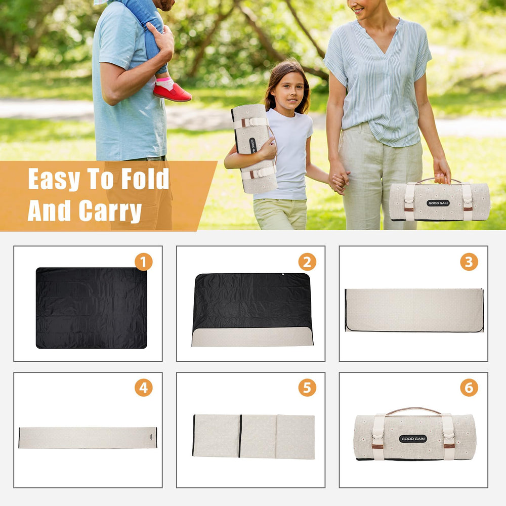 G GOOD GAIN Picnic Blanket compact size