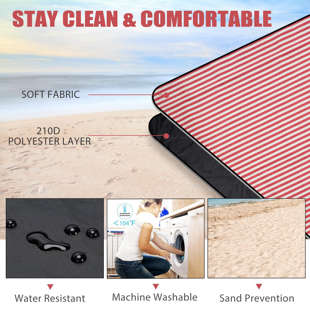 G GOOD GAIN Picnic Blanket dimensions 78 x 57 inches