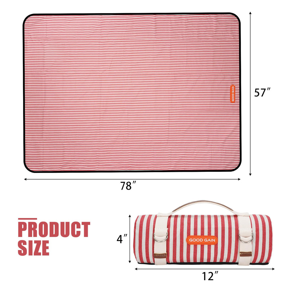 G GOOD GAIN Picnic Blanket in outdoor setting
