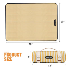 G GOOD GAIN Picnic Blanket on beach sand