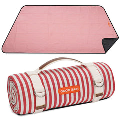 G GOOD GAIN Picnic Blanket red large unfolded view