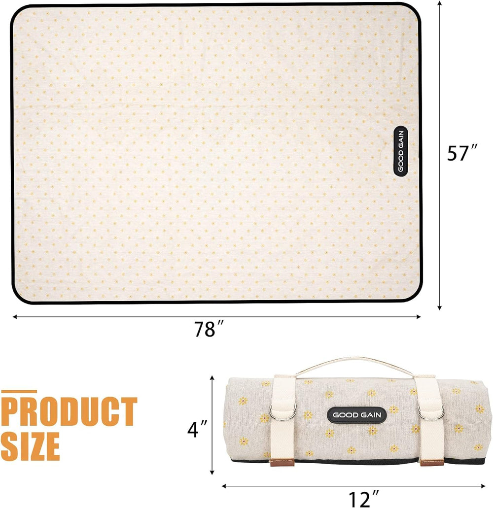 G GOOD GAIN Picnic Outdoor Blanket on the beach