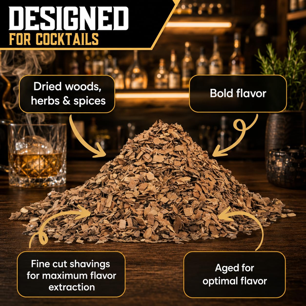 G & J's Finest wood chips in vacuum-sealed packaging