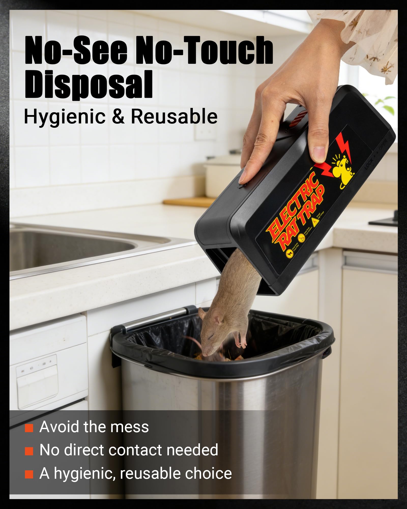 G-Jyuncyou Electric Rat Trap in kitchen setting