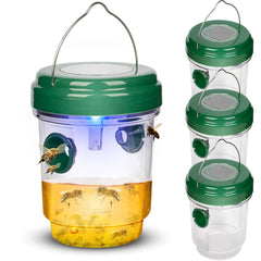 G-Jyuncyou Solar Wasp Traps pack of four olive green