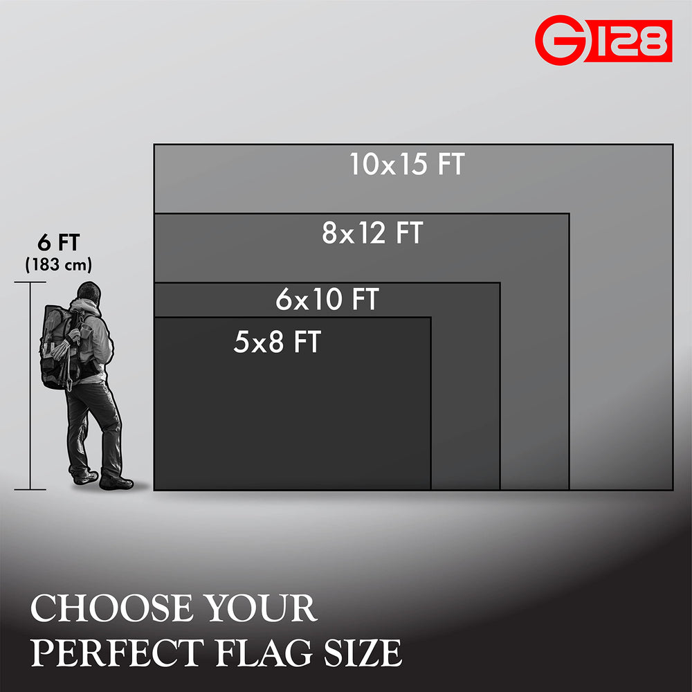 G128 American Flag 5x8 Ft packaging view