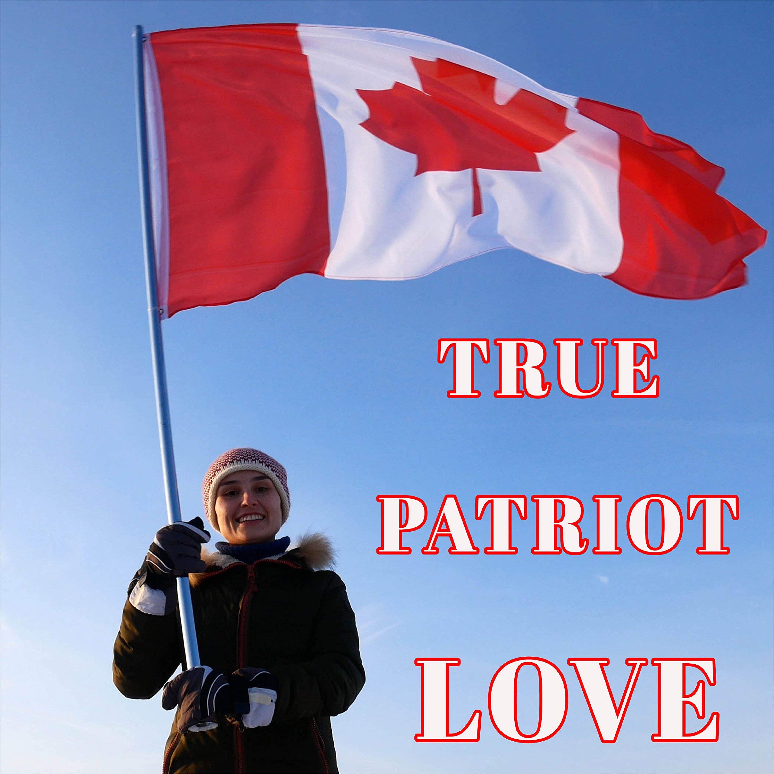 G128 Canada Flag 3x5 ft on wall mount indoors