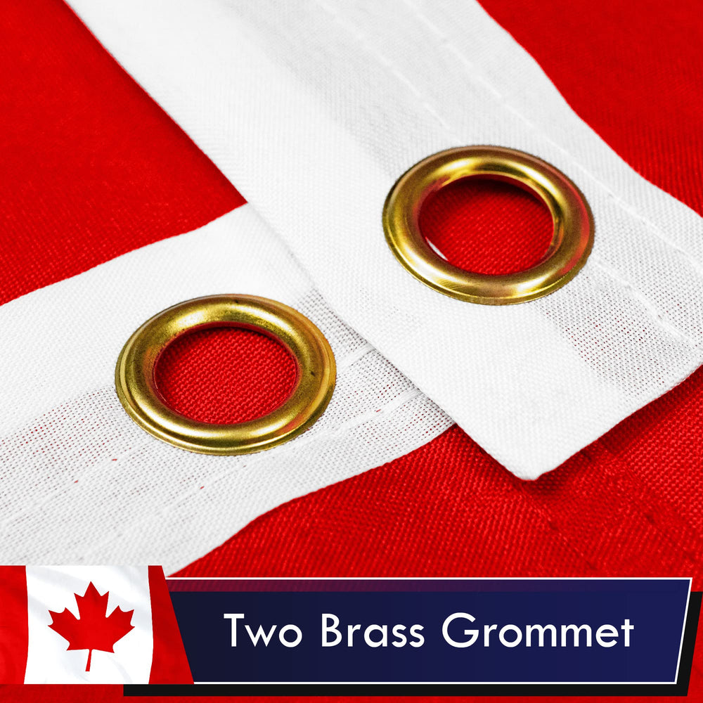 G128 Canada Flag 3x5 ft with brass grommets for easy hanging