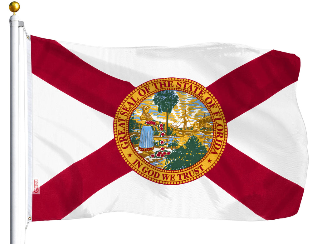 G128 Florida State Flag 3x5 FT front view with vibrant colours