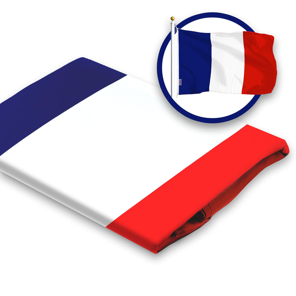 G128 France French Flag folded for storage