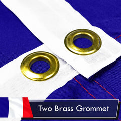 G128 France French Flag side view showing stitching