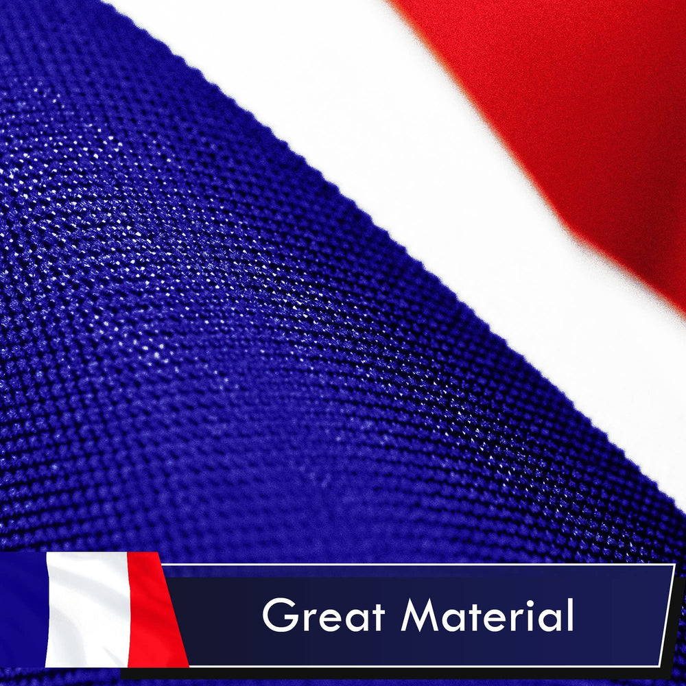 G128 France French Flag vibrant colours in sunlight
