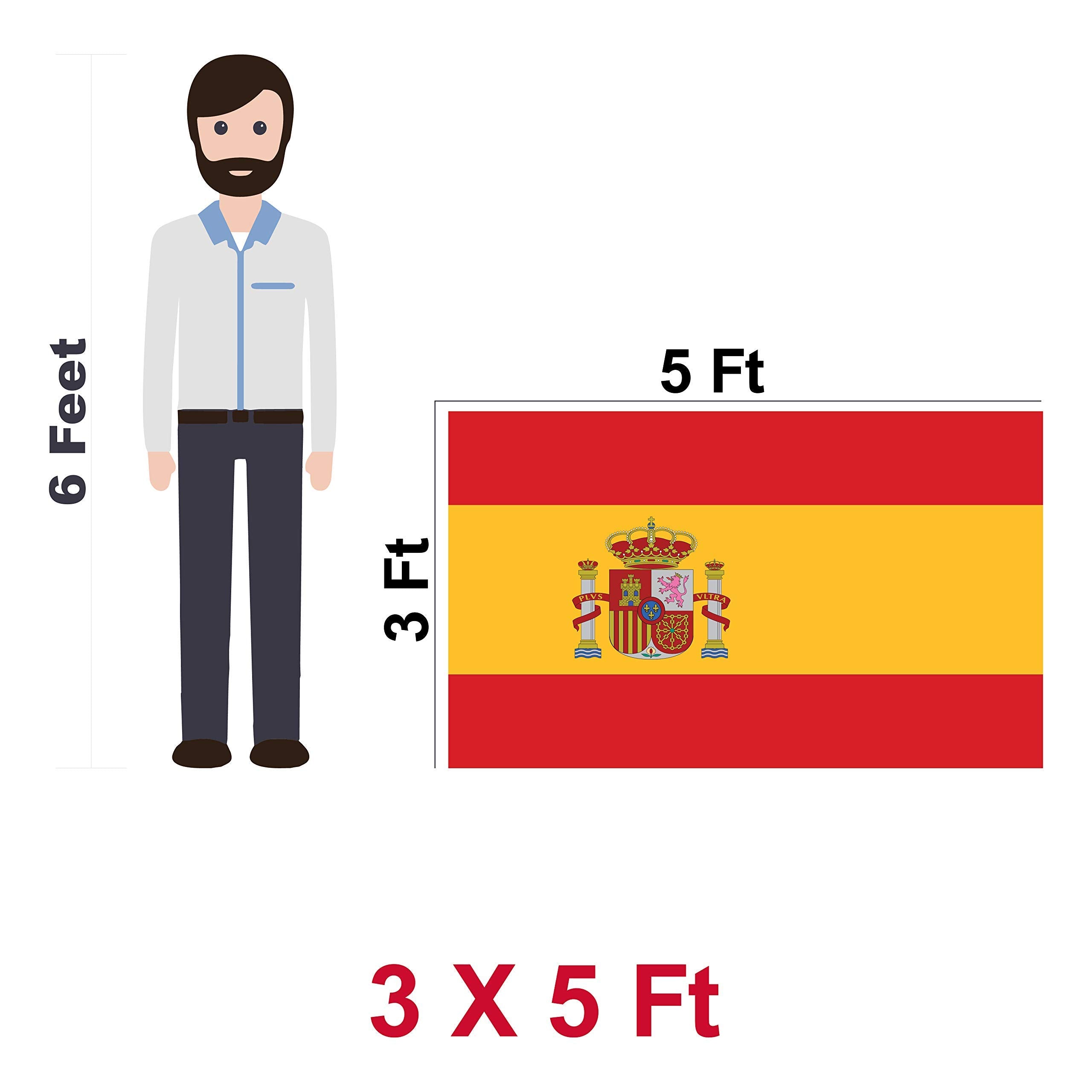 G128 Spain Flag on display during a celebration