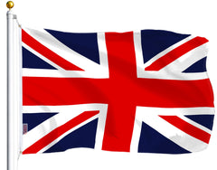 G128 United Kingdom Flag front view, 3x5 FT in vibrant colours