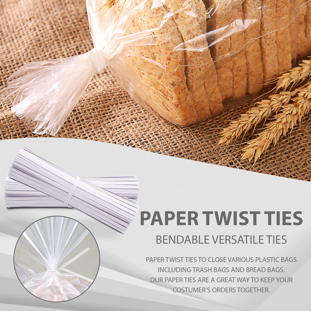 Gadget Beyond white twist ties displayed on a table