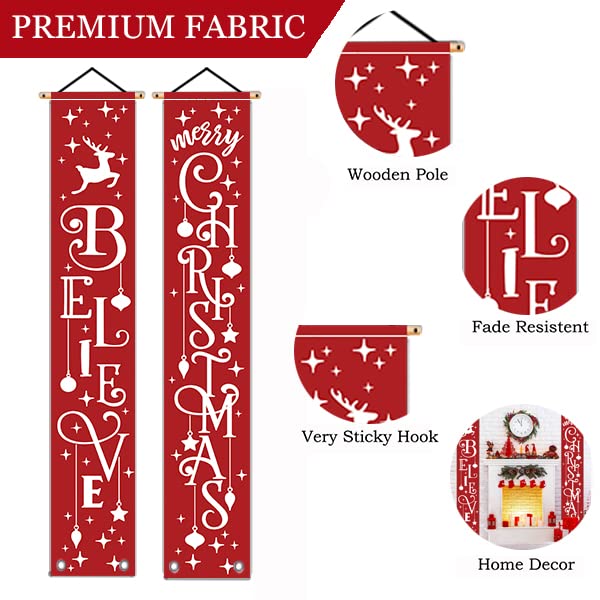 GAGEC Merry Christmas Banner with jingle balls detail