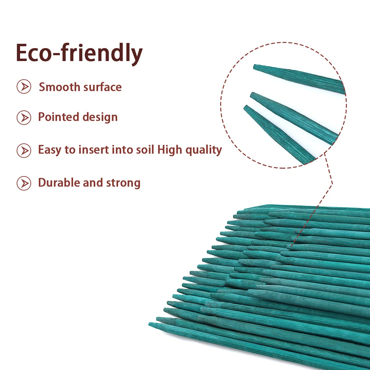 GAGINANG Bamboo Plant Stakes pointed end for easy insertion