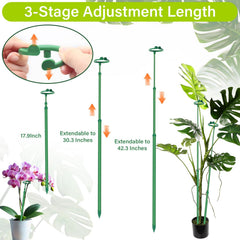 GAGINANG Extendable Plant Stakes shown in an outdoor garden setting