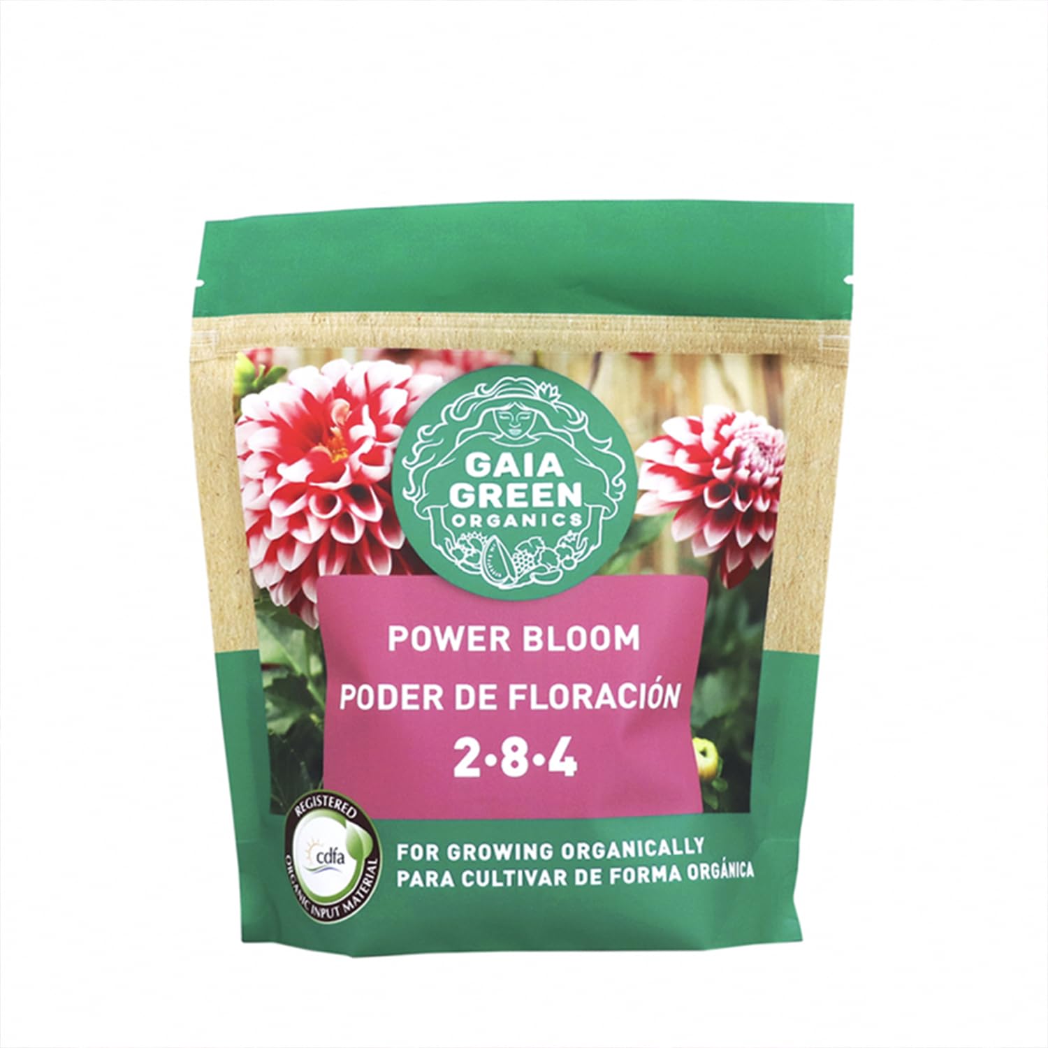 Gaia Green Power Bloom Organic Fertilizer 500 g package front view
