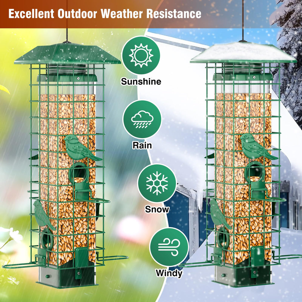 GAINSEN Squirrel Proof Bird Feeder in outdoor setting
