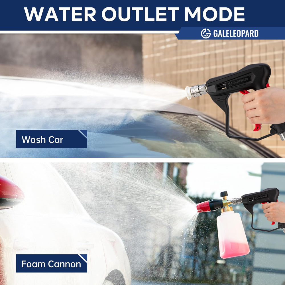 GALELEOPARD Short Pressure Washer Gun with adapters