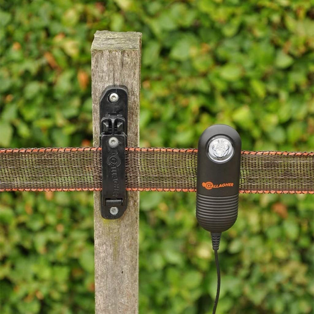 Gallagher Live Fence Indicator showing bright LED flash
