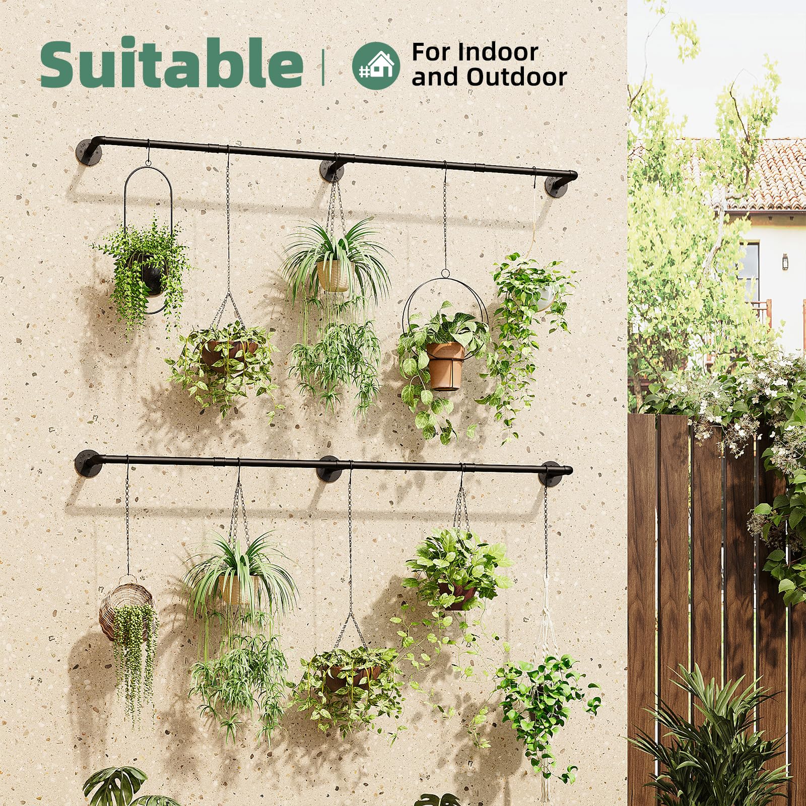 Galood Hanging Planters showcasing indoor plants