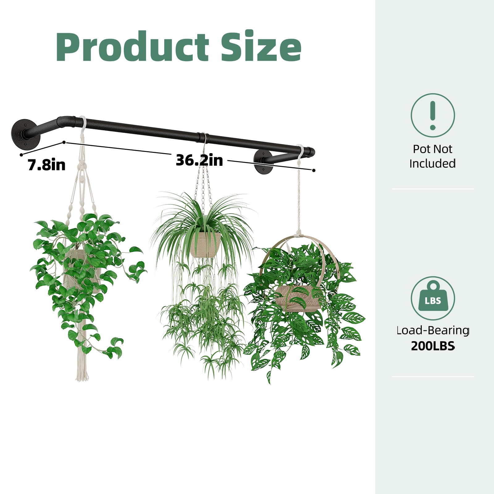 Galood Plant Hanger detailed view of metal connector
