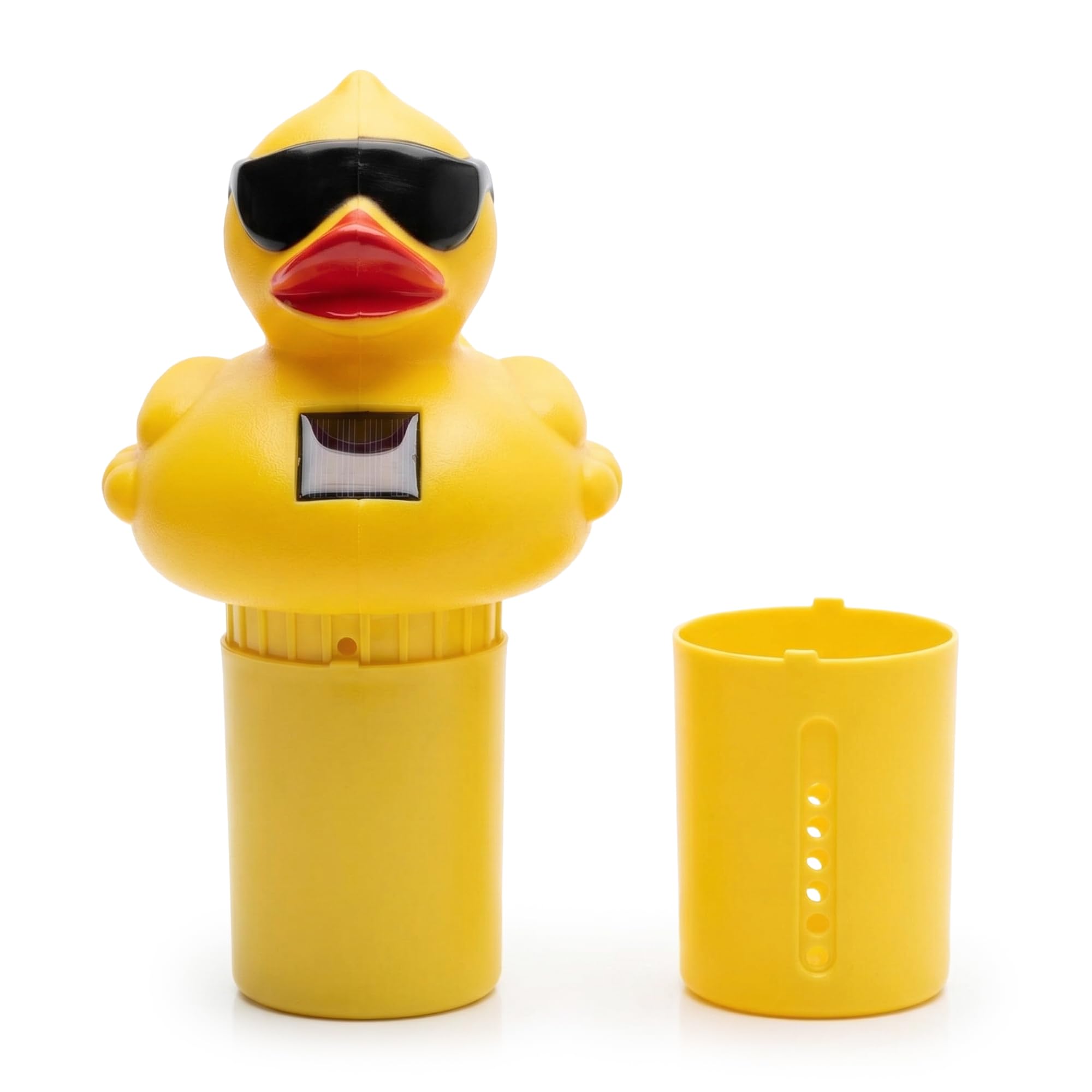 GAME Solar Light-Up Pool Chlorinator yellow duck front view