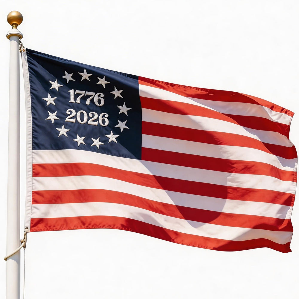 Gamiu 250th Anniversary USA Flag front view, 3x5 ft
