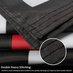 Gamiu Trump Flag material detail showing heavy-duty polyester