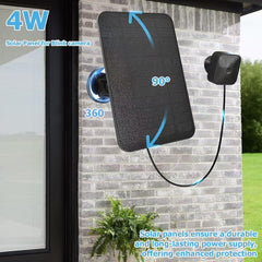 Ganjiuxingl Solar Panel for Blink Camera 4W Waterproof Charger