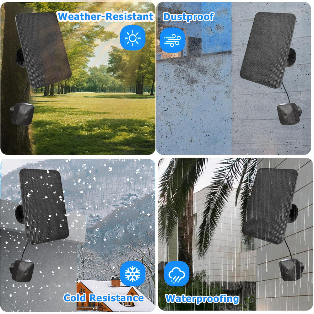Ganjiuxingl Solar Panel for Blink Camera 4W Waterproof Charger
