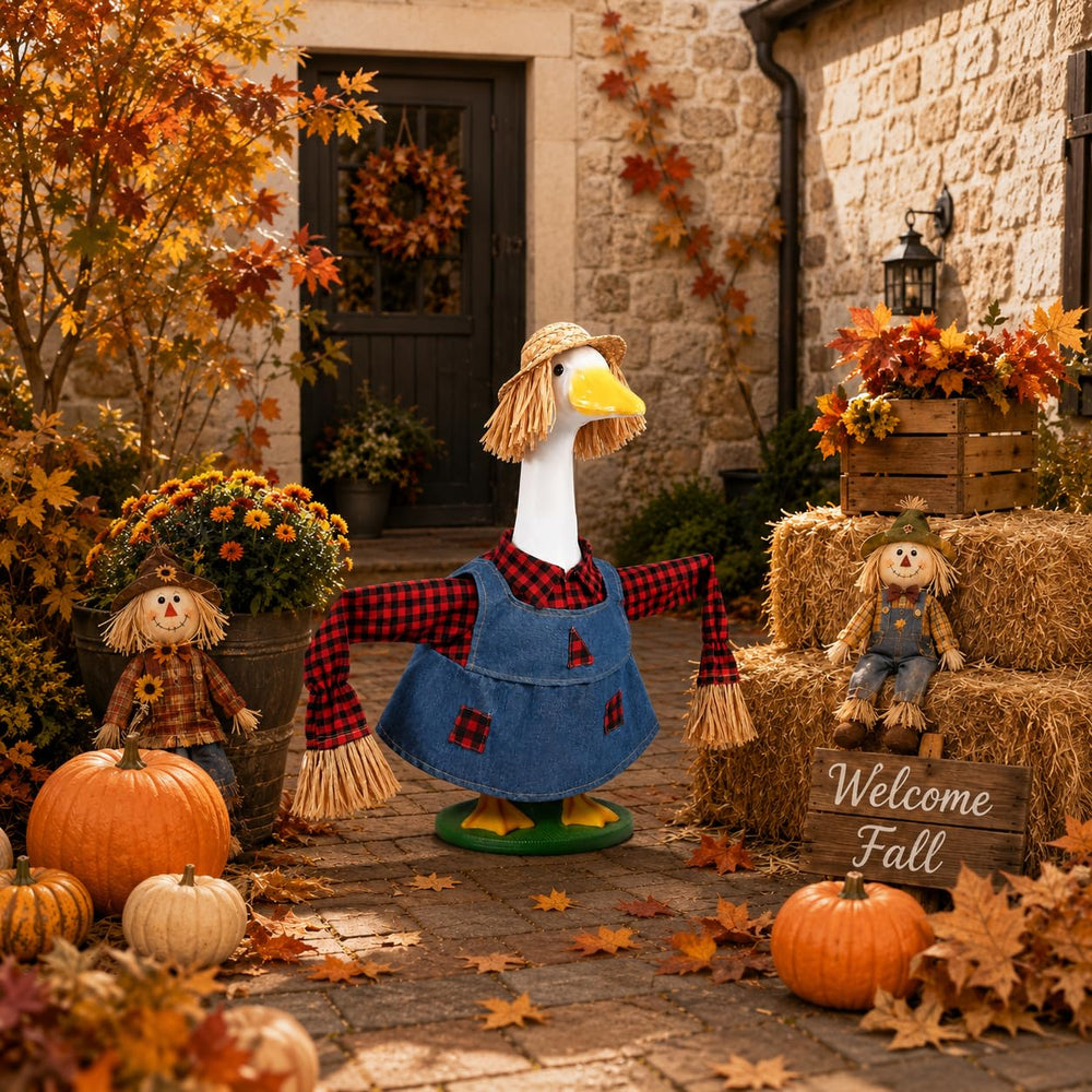GANSHAYA scarecrow goose costume with wire for realistic look