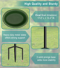 Garbuildman birdbath in outdoor garden setting