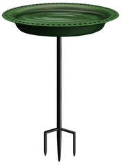 Garbuildman Extra-Large Birdbath Green front view
