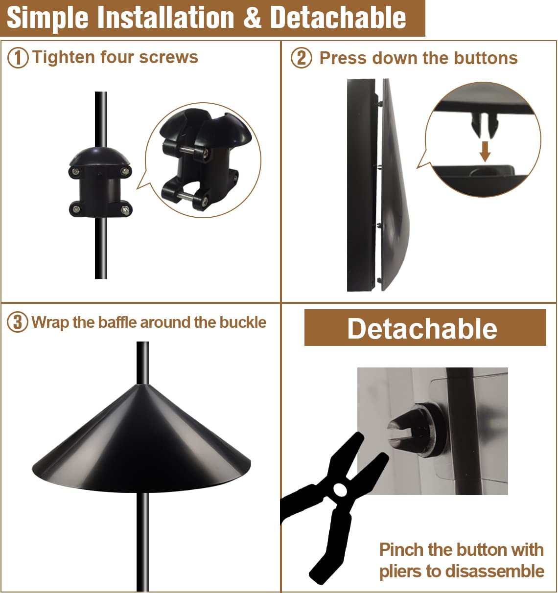 Garbuildman Squirrel Baffle preventing squirrel access