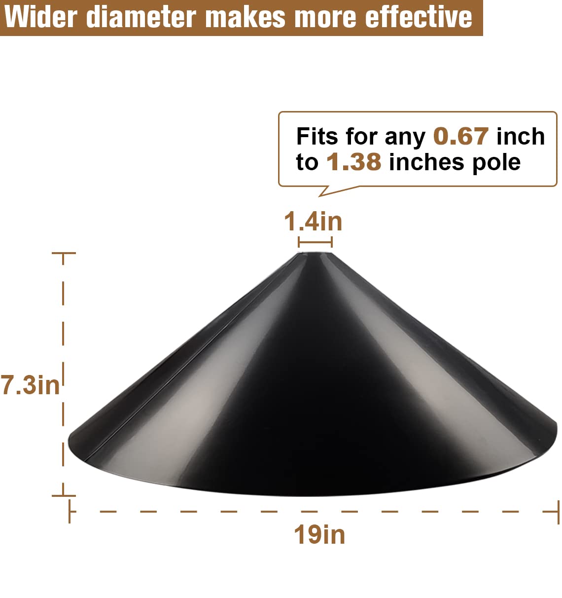 Garbuildman Squirrel Baffle with hook included