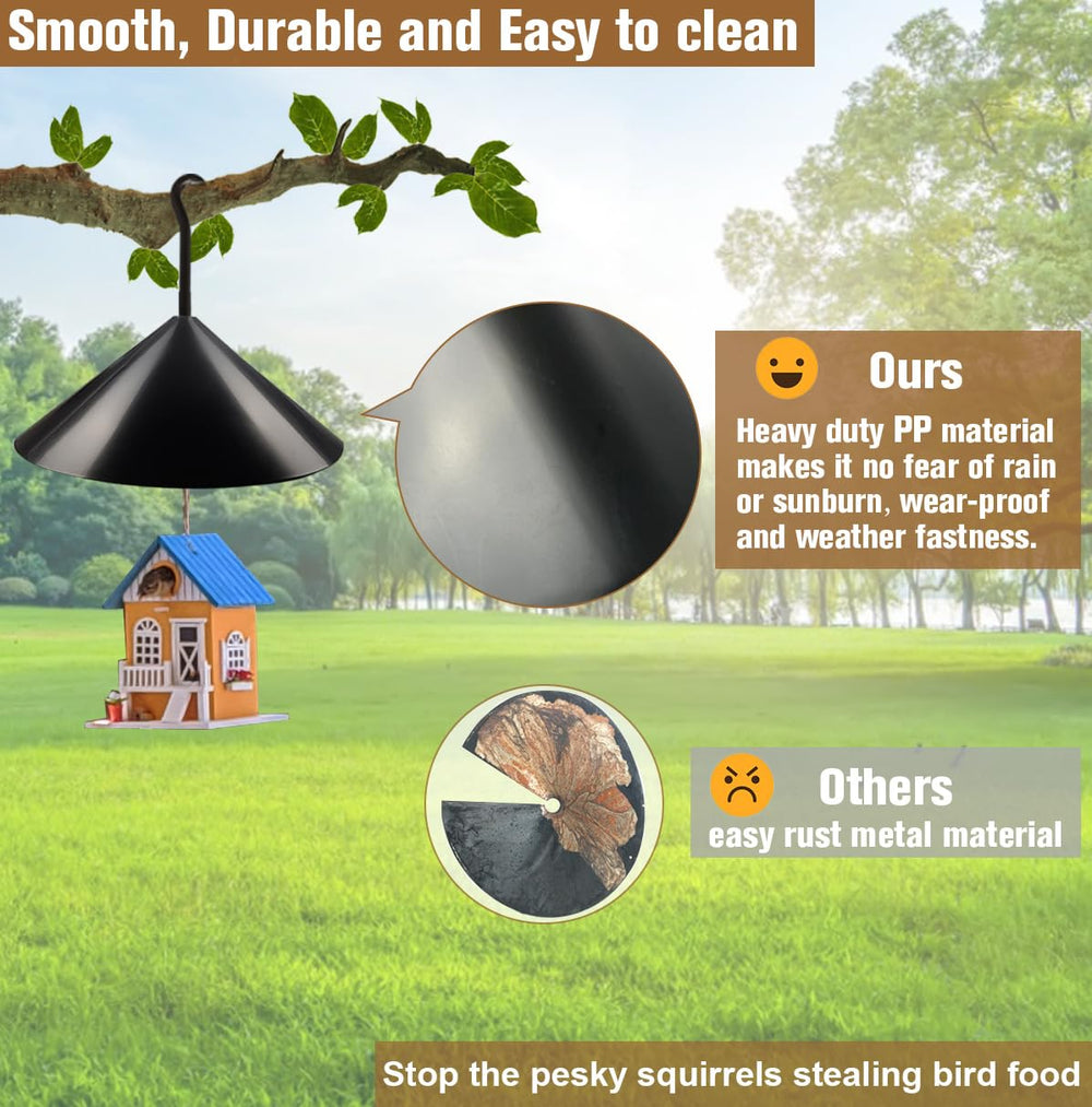 Garbuildman Squirrel Baffle with S-hook included in the package
