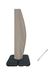 Garden Balsam Patio Umbrella Cover beige model front view