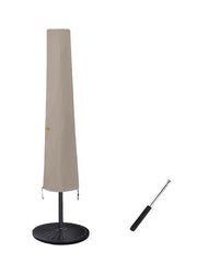 Garden Balsam Patio Umbrella Cover beige model front view