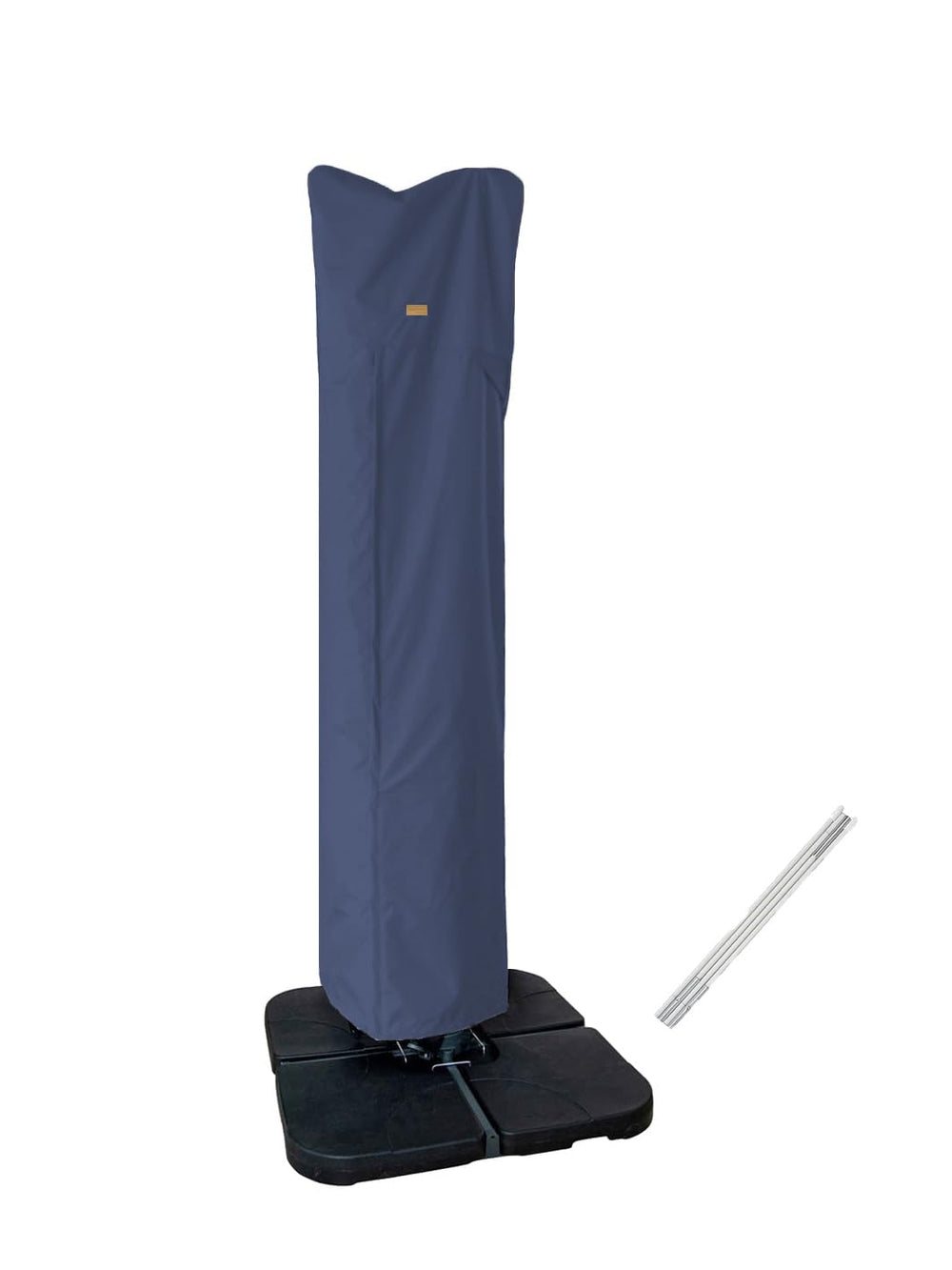 Garden Balsam Patio Umbrella Cover dark blue front view