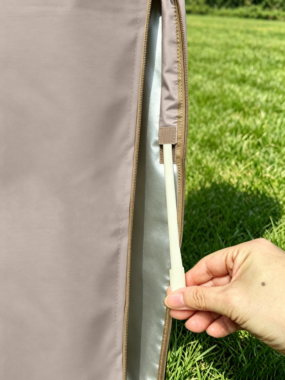 Garden Balsam Patio Umbrella Cover on 10FT offset umbrella
