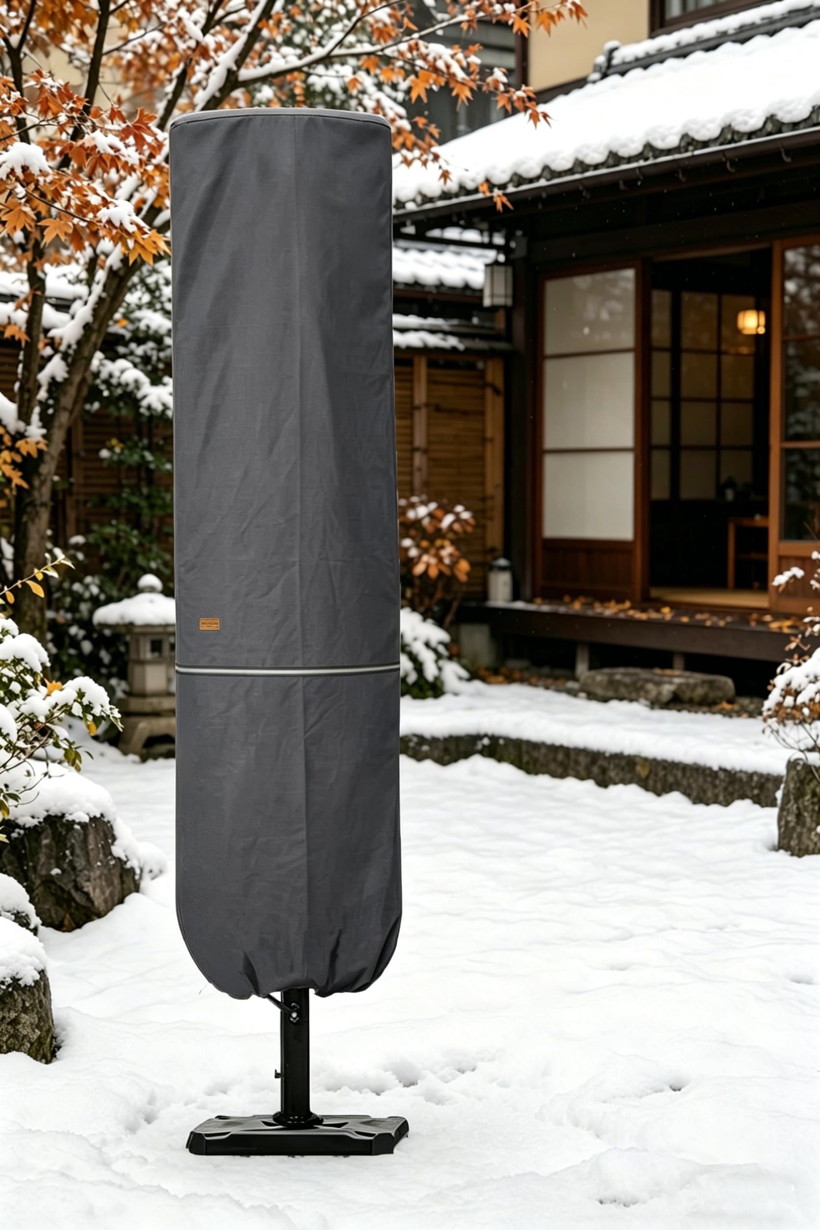 Garden Balsam patio umbrella cover on 15 ft double-sided umbrella