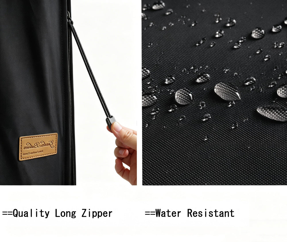 Garden Balsam umbrella cover black in outdoor setting