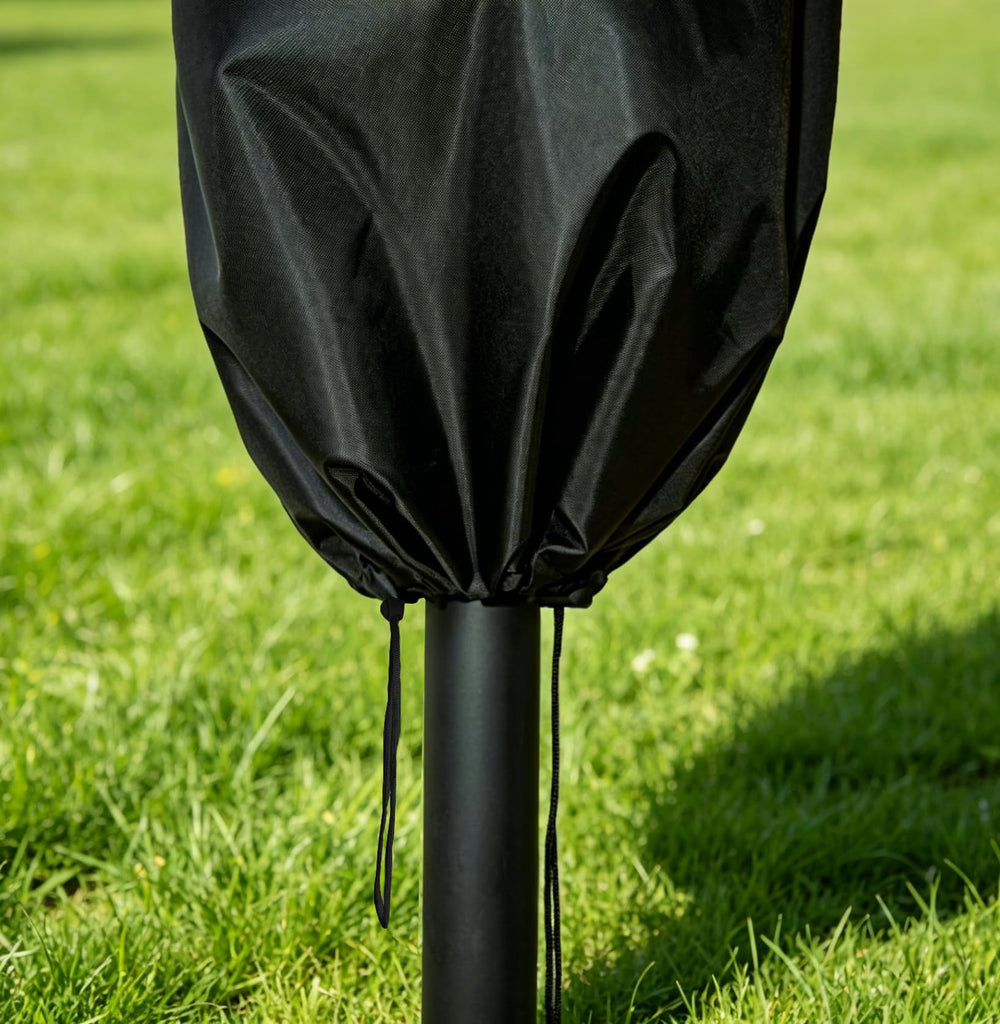 Garden Balsam umbrella cover black with drawstring