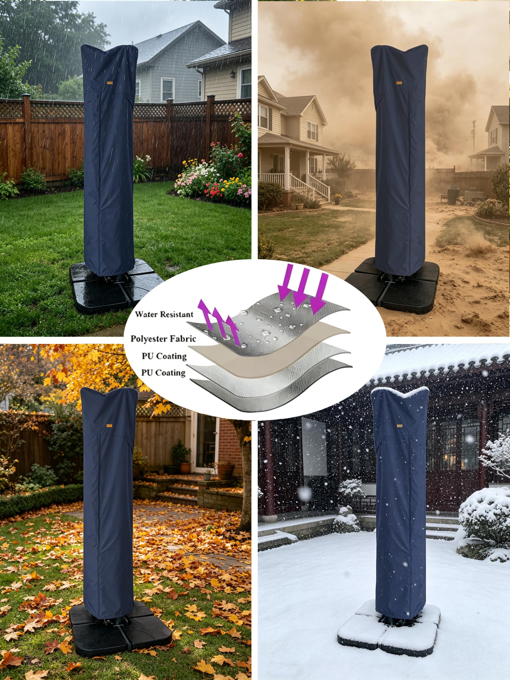 Garden Balsam umbrella cover packaging display