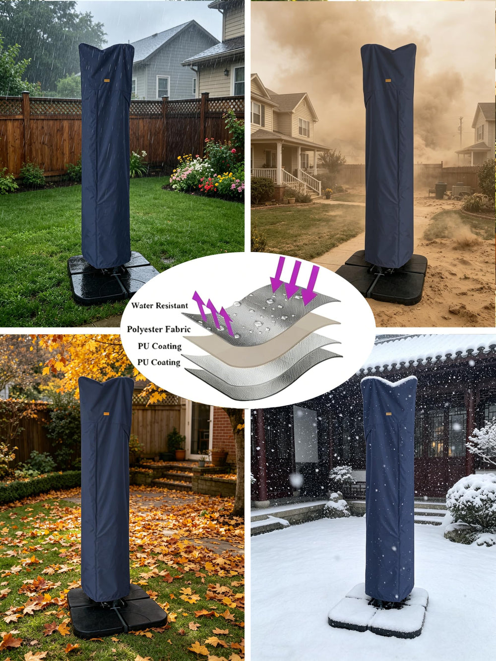 Garden Balsam umbrella cover packaging display