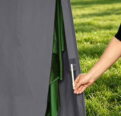 Garden Balsam Umbrella Cover packed in carrying bag