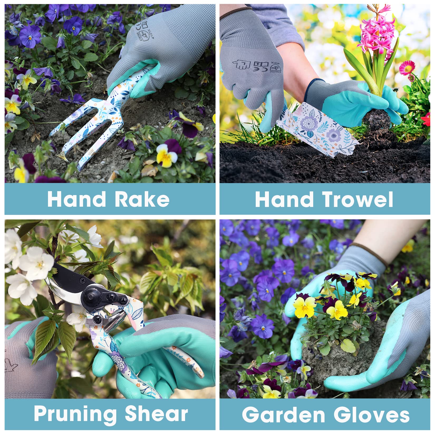 Garden gloves included in WORKPRO Garden Tool Set